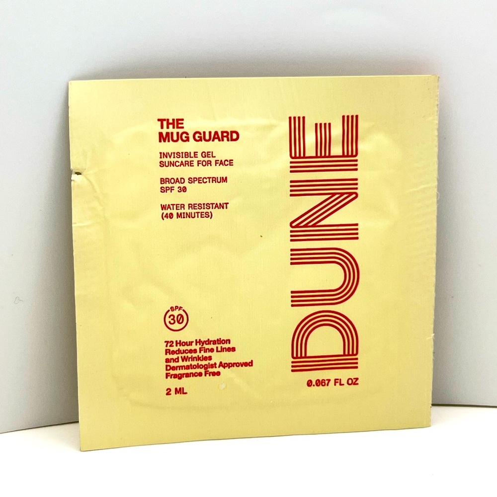 FREE 🌺 Dune ~ The Mug Guard ~ Invisible Gel Suncare for Face ~ SPF 30 ~ NEW